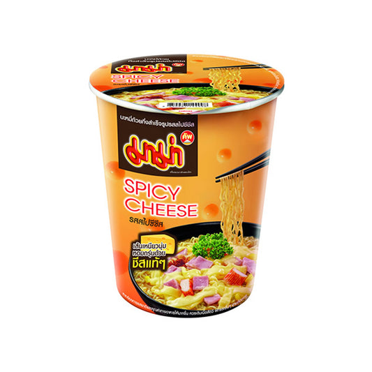 มาม่าบะหมี่กึ่งสำเร็จรูปคัพรสสไปซี่ชีส 63g