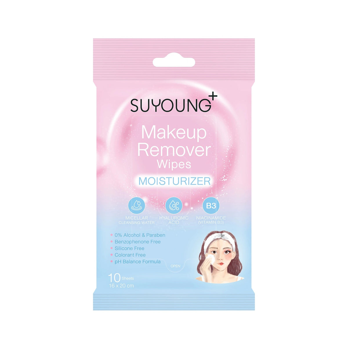 ซูยัง ทิชชู่เช็ดเครื่องสำอางค์ 10sheets