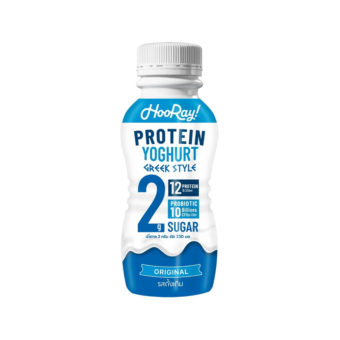 ฮูเร่ โยเกิร์ตพร้อมดื่มโปรตีนสูงรสดั้งเดิม 230ml