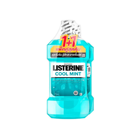 ลิสเตอรีนน้ำยาบ้วนปากคูลมินต์ 750ml pack2