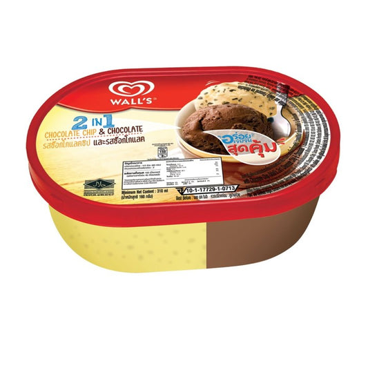 วอลล์ 2 in 1 ช็อกโกแลตชิป และ ช็อกโกแลต 390g