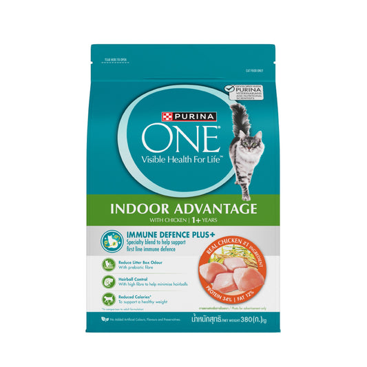 เพียวริน่าวันอาหารสำหรับแมวโตสูตรสำหรับเลี้ยงในบ้าน 380g