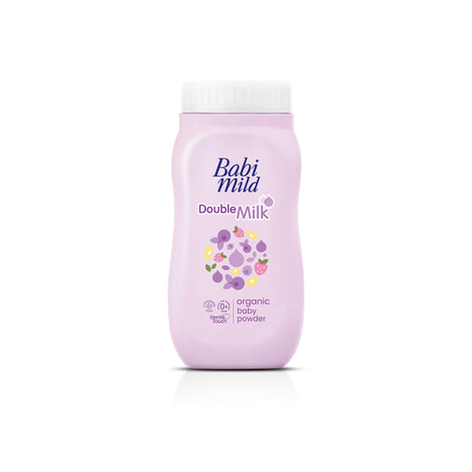 เบบี้มายด์แป้งดับเบิ้ลมิลค์สีม่วง 45g