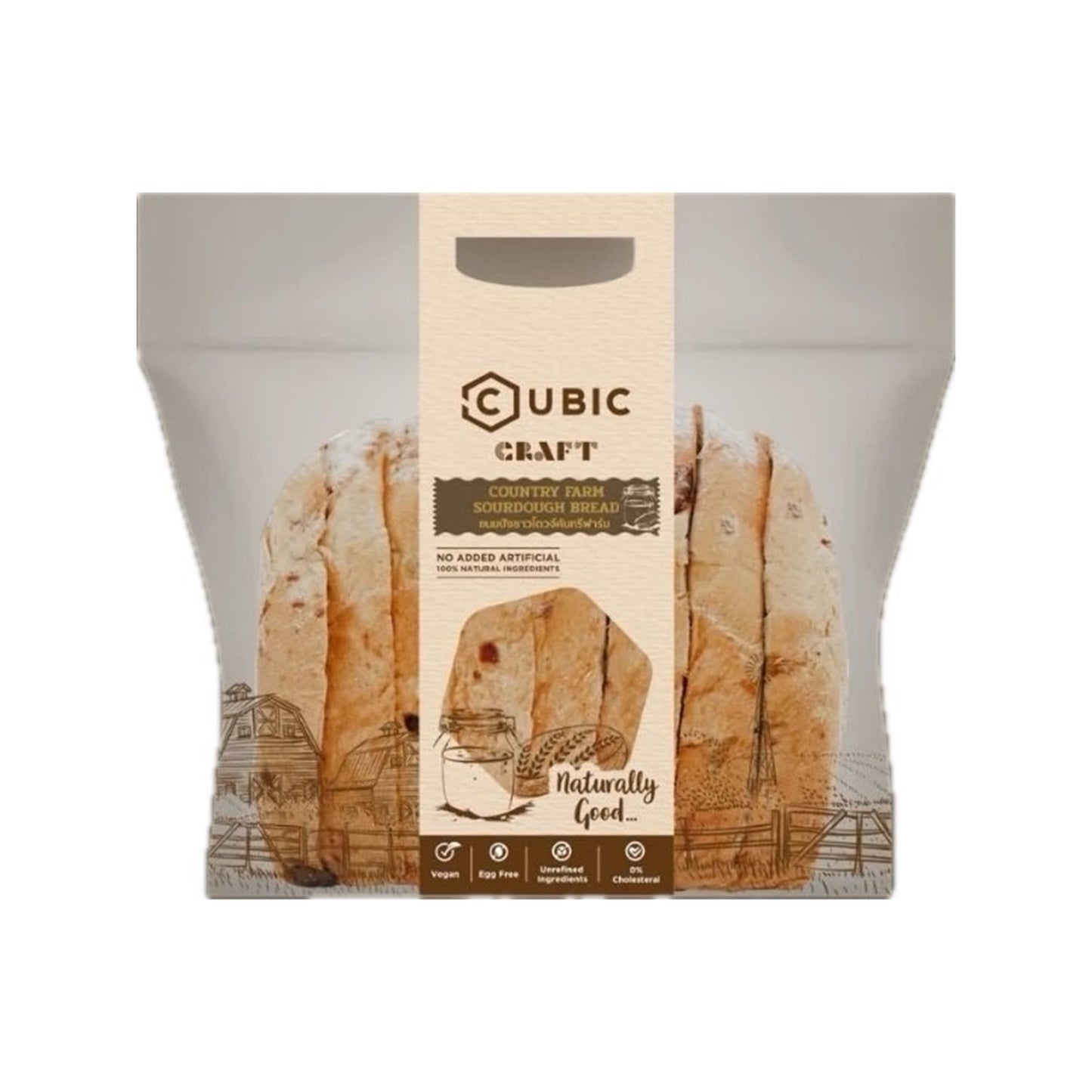 คิวบิค ขนมปังซาวโดวจ์คันทรีฟาร์ม 300g