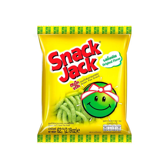 สแน็คแจ๊คขนมถั่วลันเตาอบกรอบ รสดั้งเดิม 62g
