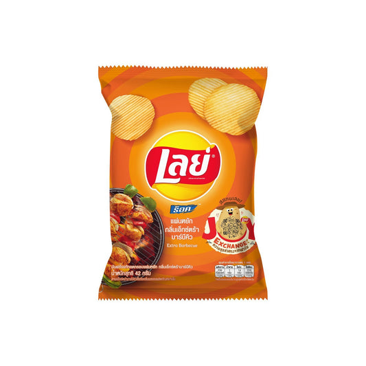 เลย์มันฝรั่งแผ่นหยักบาร์บีคิว 46g