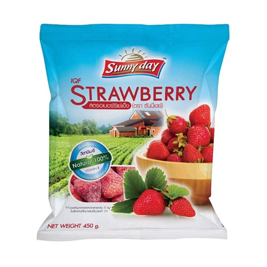 ซันนี่เดย์ สตรอเบอ์รี่ แช่แข็ง 450g X 12pack