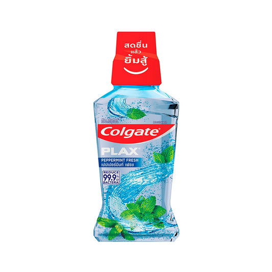 คอลเกตน้ำยาบ้วนปากพลักซ์เปปเปอร์มิ้นท์ 250ml